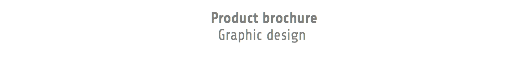  Product brochure Graphic design