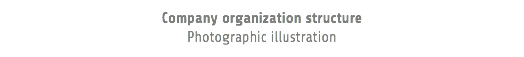 Company organization structure Photographic illustration